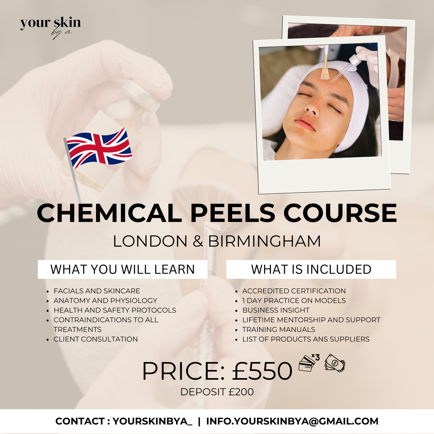 Chemical Peels Course - In person