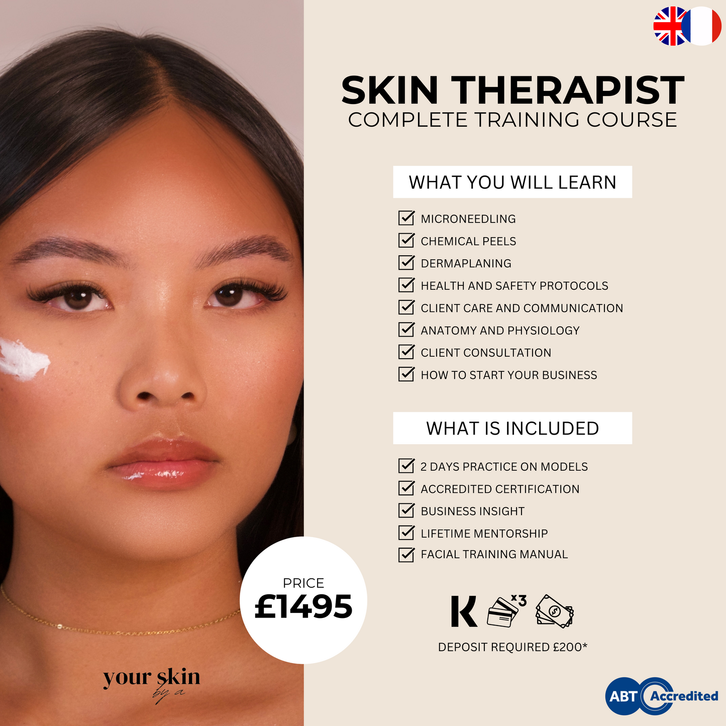 The Ultimate Skin Therapist Training - Face-to-face